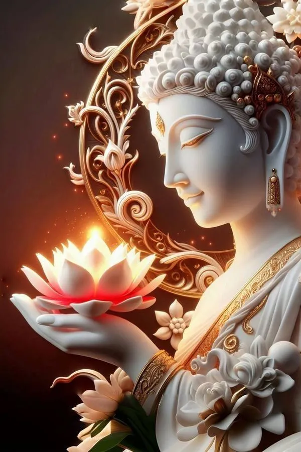 Hình nền điện thoại lá sen lớn che nắng, giọt sương trên gân lá, sắc xanh dịu mát.