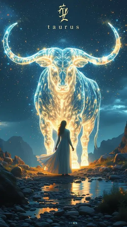 Bức minh họa con trâu phát sáng giữa mặt biển đêm mở ra khung cảnh rộng và tĩnh, hợp với ai thích ảnh anime cung đất đáng yêu theo kiểu huyền ảo hơn nhân vật