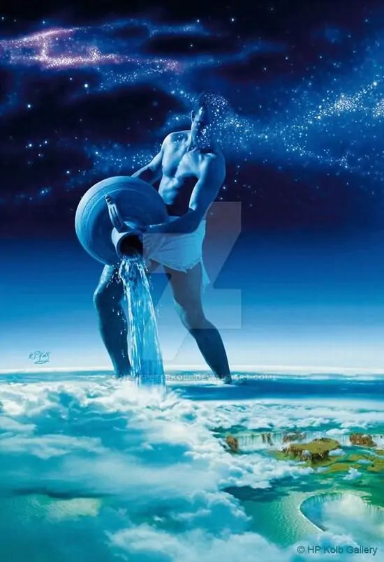 Một bố cục tối giản đặt bình gốm men xanh trên bệ xi măng, phía sau là vòng tròn mờ như nhật thực nên hình ảnh cung hoàng đạo thứ mười một trở nên sạch và đầy kỷ luật