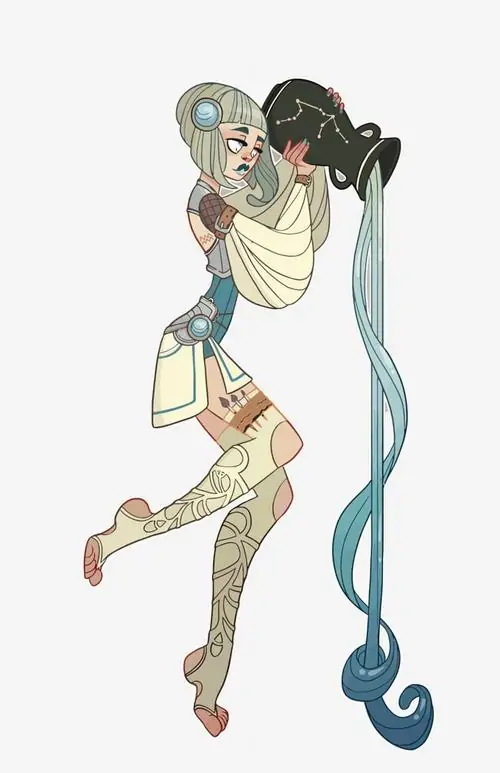 Tấm hình nền bé Aquarius đang đọc cuốn truyện tranh khổng lồ, đôi chân nhỏ xinh đung đưa theo từng trang Digital Art vô cùng hút mắt