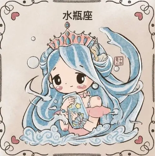 Hình nền cô bé cung nước mặc váy xòe ngắn, hai tay giơ cao đón những giọt nước thần kỳ mang phong cách nhân vật tí hon vô cùng hóm hỉnh