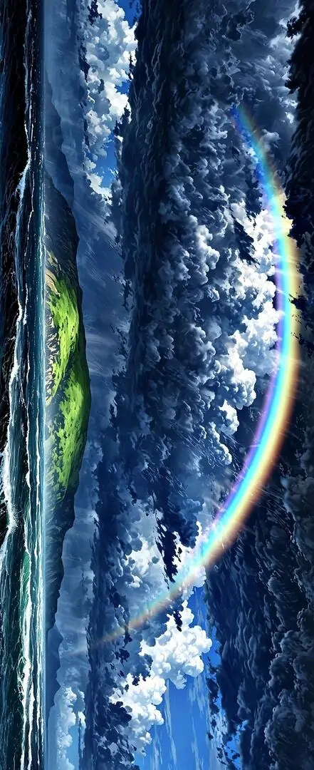 Sóng lớn cuộn trắng dưới ánh trăng, dải sáng bạc chạy dọc mặt nước tạo cảm giác mạnh và lạnh cho một ảnh nền phong cảnh biển khá ấn tượng