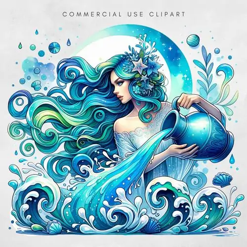 Tấm ảnh nàng Aquarius mặc váy dạ hội đính đá, đứng giữa sảnh đường rộng lớn có những họa tiết phụ kiện làm nổi bật đặc điểm riêng rất sang trọng