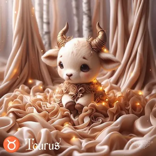 Hình nền mềm chú bò trắng bé xíu ngồi giữa lớp kem hoặc mì xoắn màu be, đôi sừng nhỏ và mắt long lanh khiến ai thích ảnh cute nhìn là thấy cưng