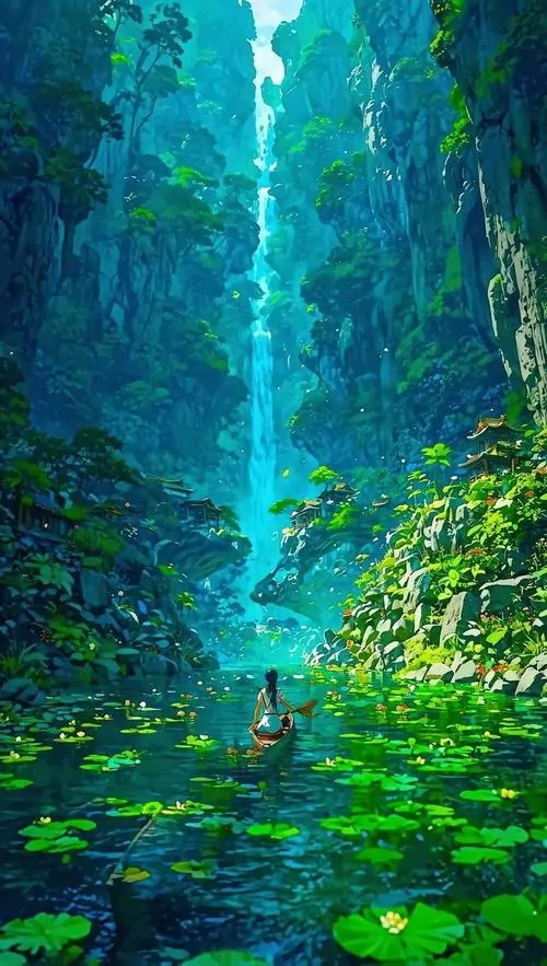 Hình nền phong cảnh bờ biển cát hồng cong nhẹ dưới hàng dừa thấp, mặt nước xanh nhạt loang dần ra xa làm ảnh nền cảnh vật chất lượng cao trông rất thư giãn