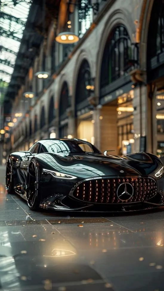 Ảnh nền đt iPhone chiếc xe cổ màu be đỗ trước hiệu cắt tóc sọc đỏ trắng, mặt kính cửa tiệm phản nắng chiều làm wallpaper xe cộ đẹp và đầy hơi thở phố nhỏ