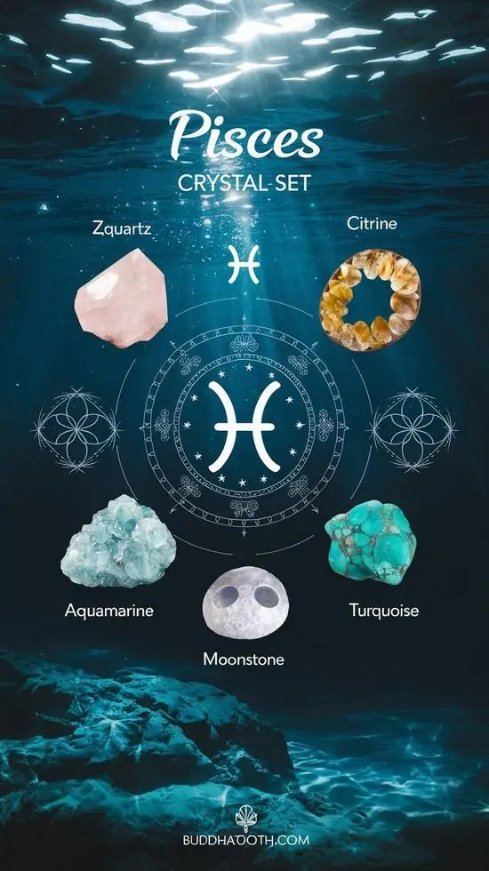 Chiếc bánh kem phủ lớp kem tím nhạt, mặt bánh trang trí hai con cá bằng đường bạc và vụn sao nhỏ khiến khung hình ngọt mà vẫn giữ chất chiêm tinh Song Ngư