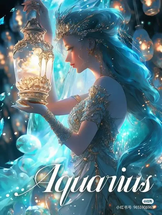 Nữ thần tóc sáng cúi nhìn quả cầu nước trong tay, ánh xanh lam bao quanh gương mặt và phần vai trần khiến ảnh mềm, rất hợp cho nữ mê tông lung linh