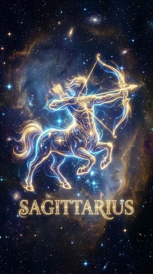 Cô gái đội vương miện lá, mặc váy xanh ôm người và cầm cung trước ngực, nền lửa phía sau khiến hình ảnh cung thứ chín mang vẻ nữ thần mạnh mà không quá gắt