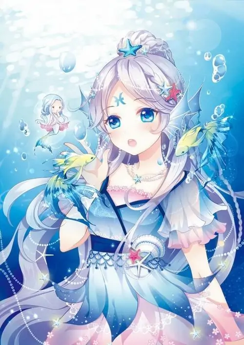 File ảnh cô bé tóc tím có đôi mắt to tròn long lanh đứng giữa những bong bóng nước li ti tỏa ra nguồn năng lượng vô cùng trong trẻo.