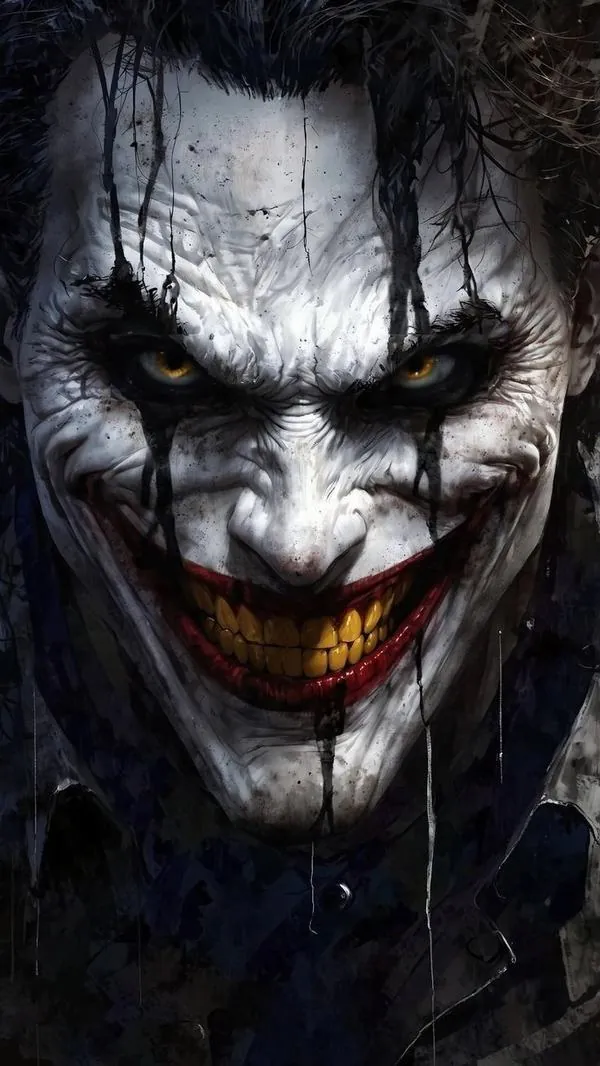 Khung cuối cùng là một sân bóng trống lúc chiều muộn, kẻ phản diện Joker đứng giữa vạch tròn trung tâm, áo dài tung nhẹ trong gió và khoảng rộng xung quanh càng làm cảnh rợn hơn