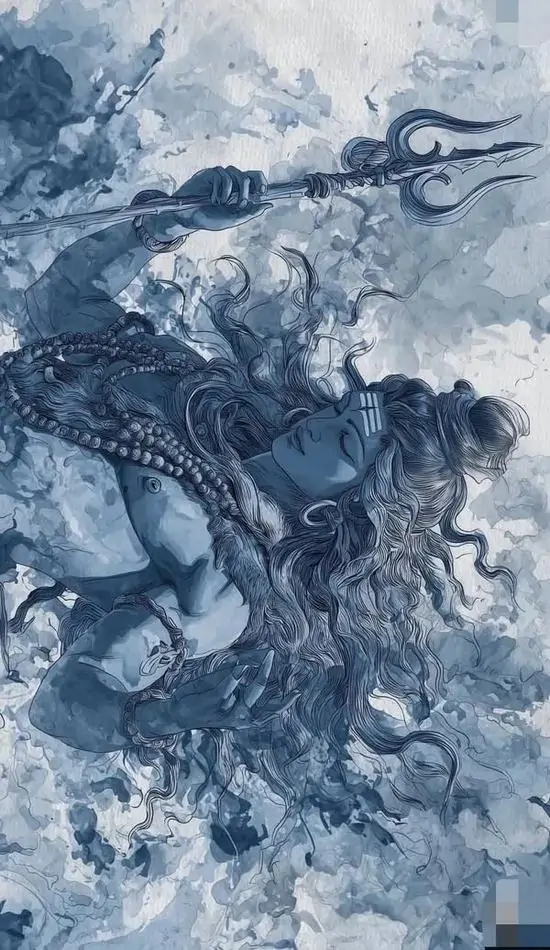 Rồng nước xanh xám vươn dài trong lớp sương và sóng, đầu ngoái nghiêng cùng thân mờ dần về sau tạo một hình ảnh khối ba chiều rất hợp màn hình khóa iPhone