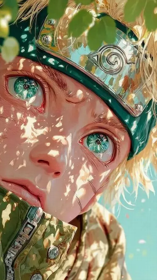 Ảnh nền OLED gương mặt nhân vật anime nhìn nghiêng với đôi mắt xanh ướt và kính bảo hộ đặt trên trán, nét vẽ bóng nước làm ảnh nền điện thoại vừa sáng vừa đẹp
