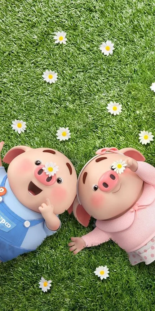 Tải hình nền chú heo hồng bụng tròn ngồi ôm thỏi vàng trước nền đỏ lấp lánh, mắt cười híp và mũi nhỏ xinh gợi cảm giác may mắn, chiêu tài rất hợp người tuổi Hợi