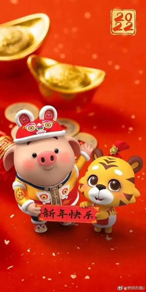 Ảnh nền điện thoại cute chú lợn hồng chạy giữa cánh đồng hoa cải, đuôi xoắn nhỏ và miệng cười tươi khiến hình nền con heo tuổi Hợi mang cảm giác vui mắt, hợp tuổi