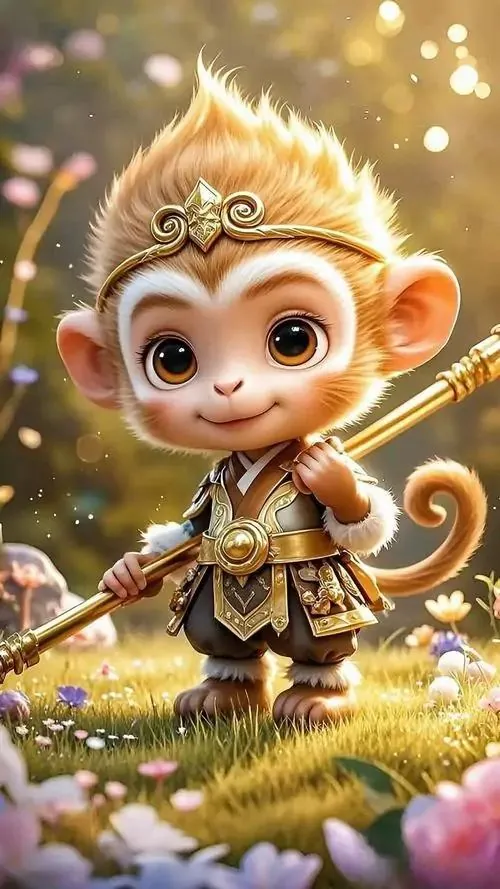 Khỉ mặc áo bào trắng ngồi cạnh thác nước, bàn tay đặt lên đầu gối và mắt nhìn xa rất thư thái, ảnh đại diện tuổi khỉ này tạo cảm giác nhẹ lòng và hợp tuổi