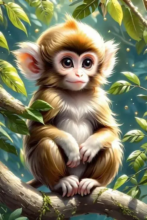 Hình nền tài lộc hầu vương ngồi trên ghế gỗ chạm rồng, một tay chống gậy như ý và tay kia giữ vàng, ảnh ngầu nhưng vẫn hợp tuổi Thân và tụ tài tốt