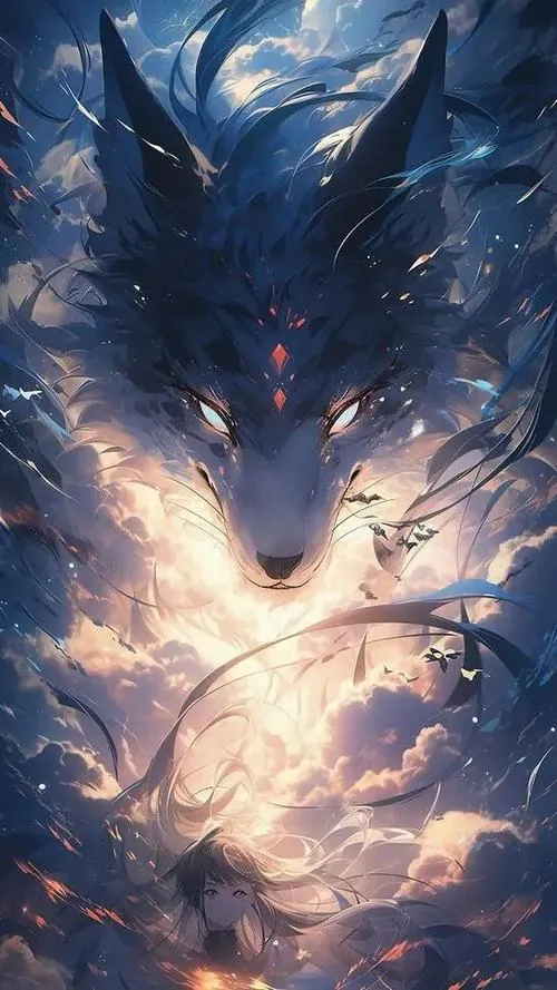 Từ mép cửa kính đẫm mưa, đầu sói áp sát nhìn ra con đường trống, hơi nước mờ mặt kính khiến biểu cảm trong ảnh nền điện thoại trở nên kín và xa hẳn người xem