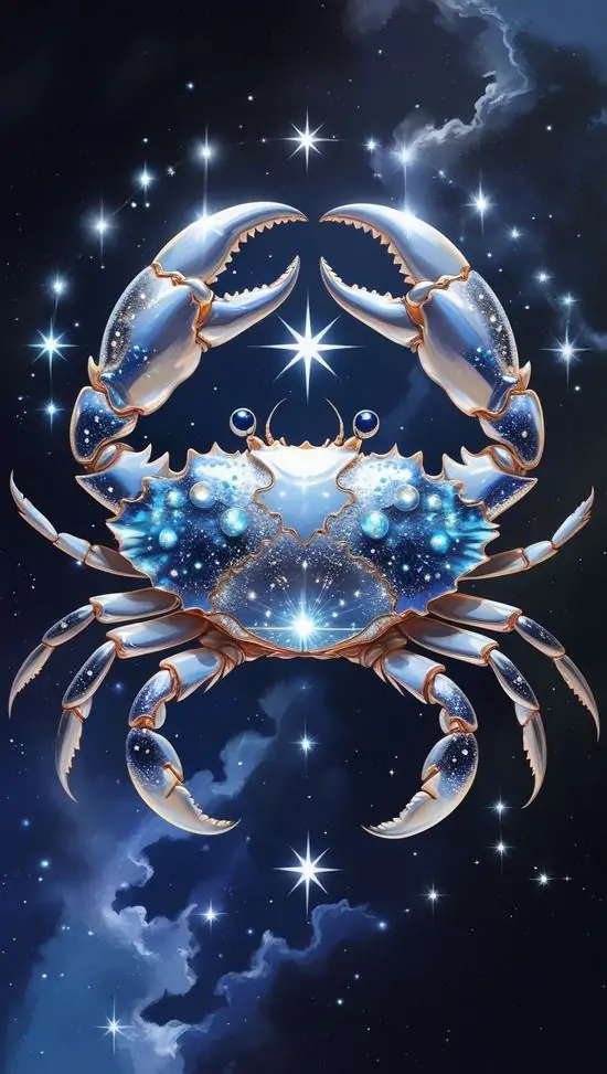 Một chiếc nhẫn bạc khắc hình cua được đặt trên lớp cát ướt lúc bình minh, dấu sóng mảnh chạy quanh mép ảnh làm chủ đề Bắc Giải hiện lên rất nhẹ