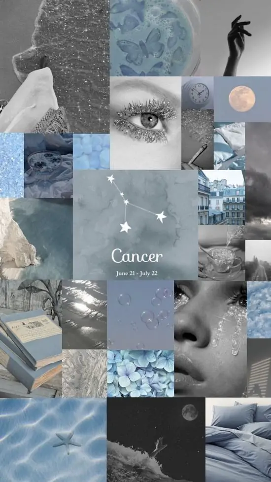 Người phụ nữ mặc váy xanh nhạt đứng trước rèm voan, hai tay ôm khay ngọc trai và vỏ sò như một cách gợi nhắc Bắc Giải không cần dùng quá nhiều biểu tượng