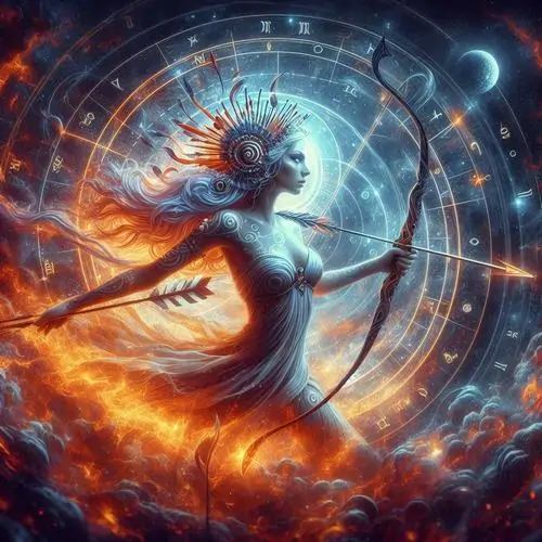 Mẫu nhẫn bạc bản mảnh đính đá tím ở đầu mũi tên, thiết kế này không cầu kỳ nhưng vẫn gợi ra hình ảnh xạ thủ hoàng đạo theo kiểu kín đáo và tinh gọn