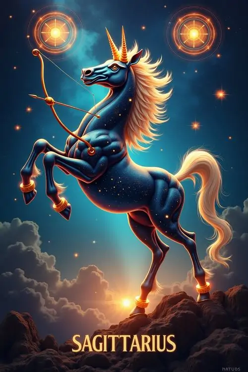 Chiếc áo hoodie màu kem thêu nhỏ dấu Sagittarius trước ngực trái, kiểu đặt biểu tượng kín đáo này hợp với người thích mang dấu hiệu bản thân mà vẫn tự nhiên