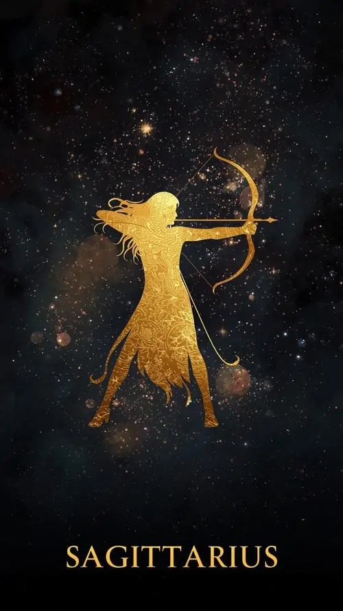 Bộ nến thơm dành cho mùa đông gắn nhãn cung thứ chín, bao bì in mũi tên chếch lên cùng tông đỏ gạch khiến cảm giác ấm và gần với nguyên tố hỏa hơn