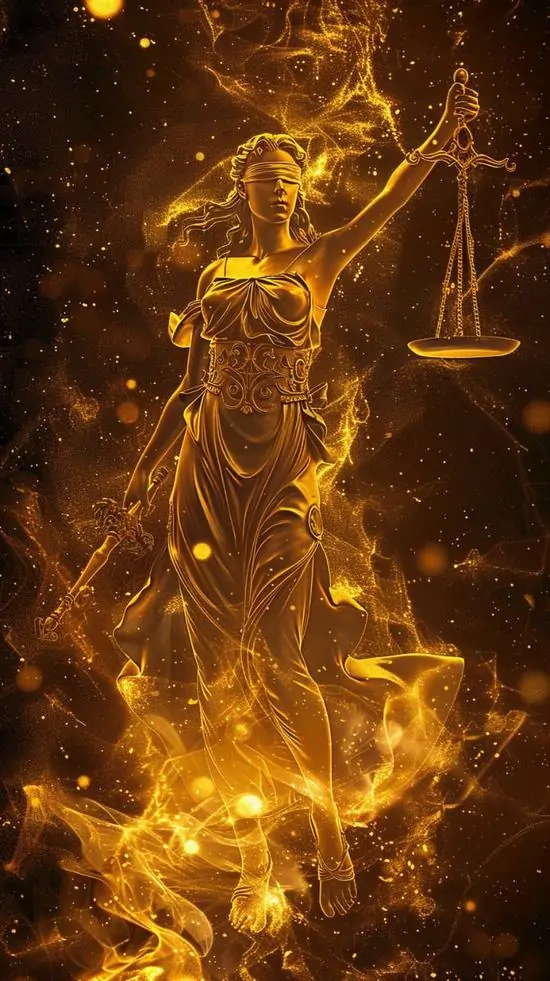 Một dáng người vàng rực hiện ra giữa làn lửa và hạt sáng, các nét cơ thể tan vào nền tối khiến ảnh chòm sao Thiên Xứng mang cảm giác bốc cháy, mạnh và khá cuốn