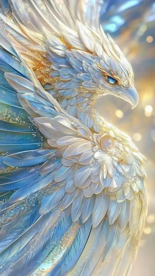 Ảnh bìa đại bàng đậu trên cột đèn ở thành phố về đêm, nền sau là những vệt sáng xe cộ kéo dài khiến hình ảnh đại bàng độ phân giải cao trở nên lạ và hiện đại