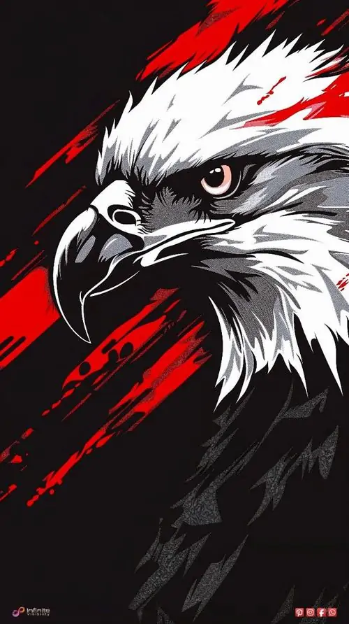 Một con đại bàng lượn trên sa mạc đỏ lúc nắng đứng bóng, cát bay thành dải dài phía dưới làm hình nền chim săn mồi chất lượng cao này khô gắt và đầy uy lực