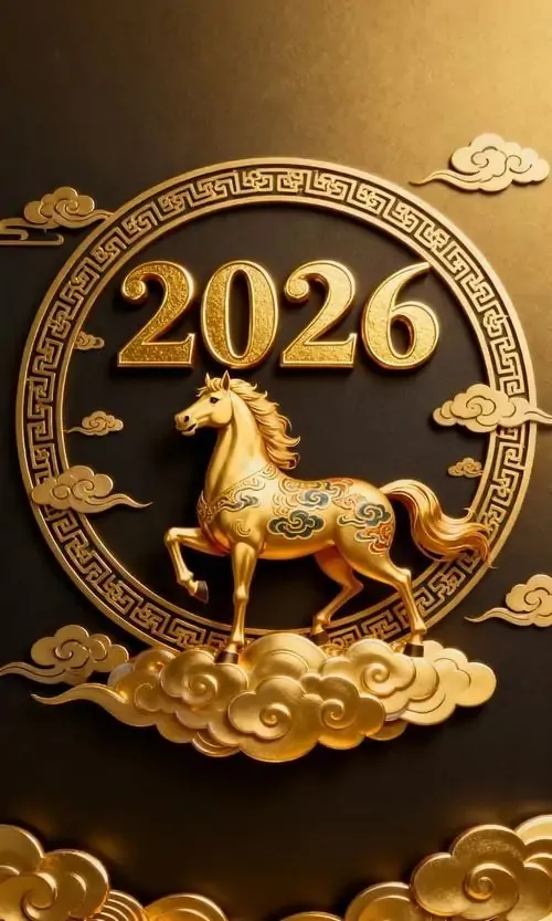 Ngựa đan bằng mây tre treo ở quán trà sân vườn, phía sau là lá chuối và bóng nắng rải loang khiến tổng thể dịu mắt, hợp người muốn giữ vận khí ổn định