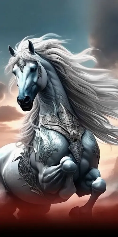 Một con ngựa giấy dó treo trước hiên nhà, mép giấy rung theo gió chiều làm khung cảnh giản dị mà vẫn mang ý niệm may mắn, chiêu tài và giữ nhà êm ấm