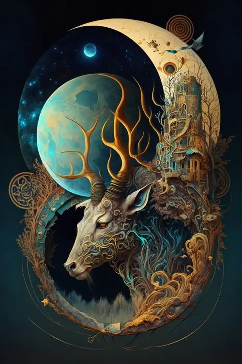 Góc chụp cận chiếc nhẫn bạc bản dày có đầu dê chạm nổi, ánh sáng lạnh làm phần sừng và mắt nổi rõ, kiểu hình này hợp Ma Kết nam thích phụ kiện ngầu mà không quá phô