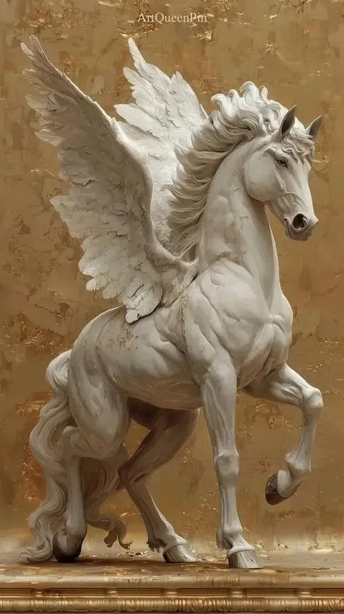Ảnh bìa thiên mã Pegasus sải cánh vươn cao với bộ lông trắng muốt lấp lánh dưới ánh nắng tạo nên một khung cảnh tràn đầy hy vọng và khát khao tự do mãnh liệt.