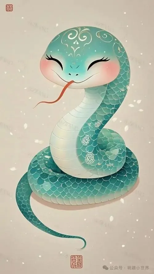 Rắn xanh bạc hà ngẩng đầu nhẹ với chiếc lưỡi đỏ nhỏ xinh, nền sáng tối giản giúp thân hình nổi bật hơn, rất hợp làm ảnh nền phong thủy cho người thích cảm giác nhẹ và sạch mắt