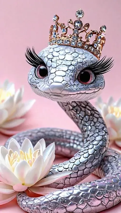 Một con xà trắng sữa nằm dọc theo thân tre già trong sương sớm, vài giọt nước đọng trên vảy làm bức ảnh rất sạch mắt, hợp người muốn đổi vận theo kiểu nhẹ nhàng