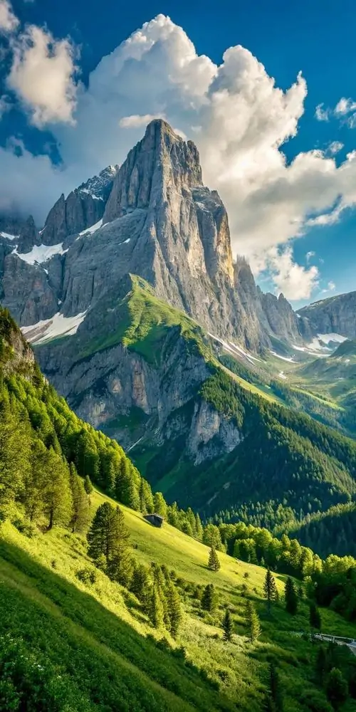 Bãi san hô nông hiện rõ dưới làn nước trong, đàn cá nhỏ lướt qua mảng nắng khiến ảnh phong cảnh 4K cho di động này tươi sáng và sống động theo cách riêng