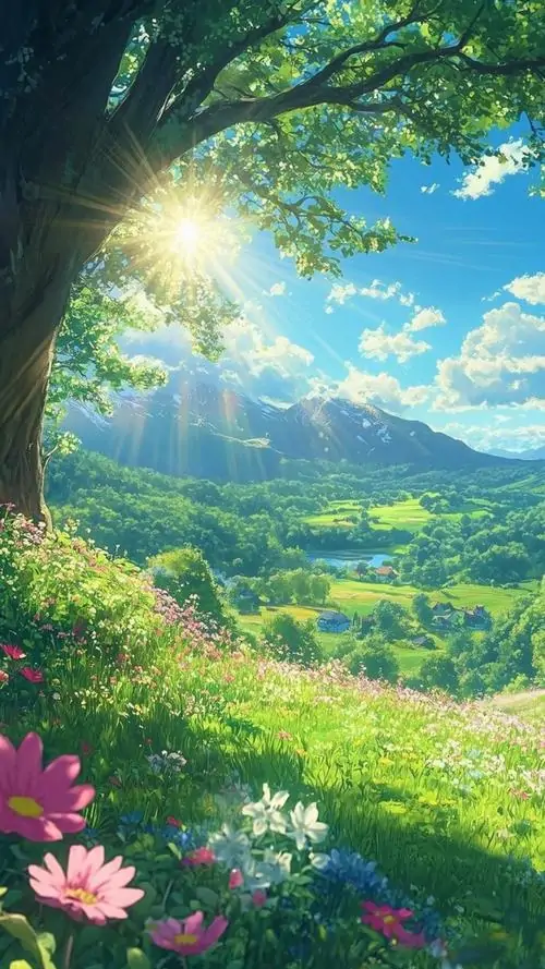 Ảnh nền ruộng bậc thang mùa nước đổ phản chiếu mây trời, những dải cong nối nhau mềm mại làm bố cục dọc trông lạ mắt và lên màn hình điện thoại rất đẹp