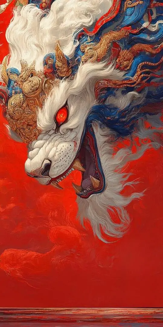 Hình nền phong thủy tỳ hưu ngọc lục bảo đặt giữa vòng bát quái mờ, thân hướng chéo và đuôi cong gọn, ảnh 4K nhìn sang mà vẫn giữ ý niệm trấn trạch rõ ràng