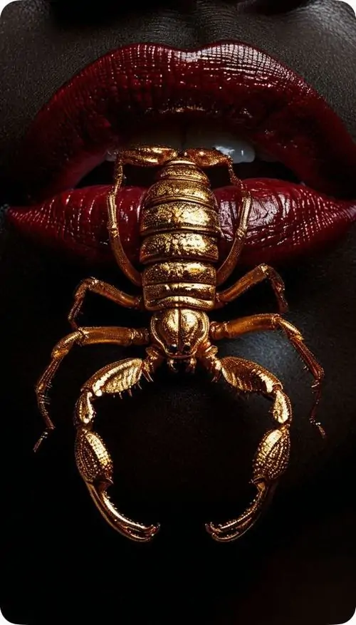 Tấm rèm mỏng in họa tiết bọ cạp bay nhẹ trước ô cửa lúc sớm tinh mơ, ánh sáng lọc qua vải làm phần đuôi hiện lên mềm hơn tưởng tượng ban đầu