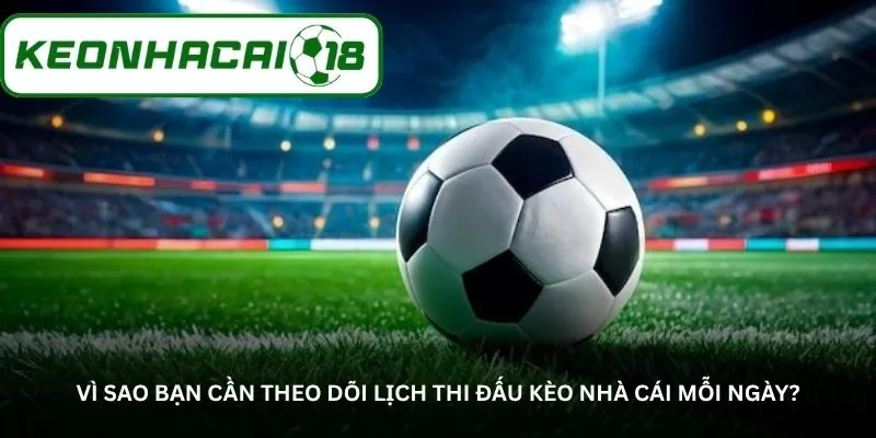 Vì sao bạn cần theo dõi lịch thi đấu kèo nhà cái mỗi ngày?