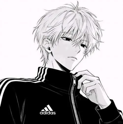Thiếu niên thủ thư tóc nâu xếp truyện tranh manga lên kệ, thẻ tên nhỏ gắn trên áo gile xanh rêu.